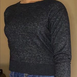 Black mesh sweater